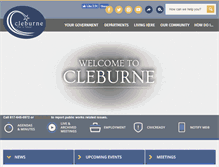 Tablet Screenshot of cleburne.net
